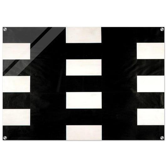 White and Black - Ellsworth Kelly Acrylic Print - 70x100 cm / 28x40″ inches