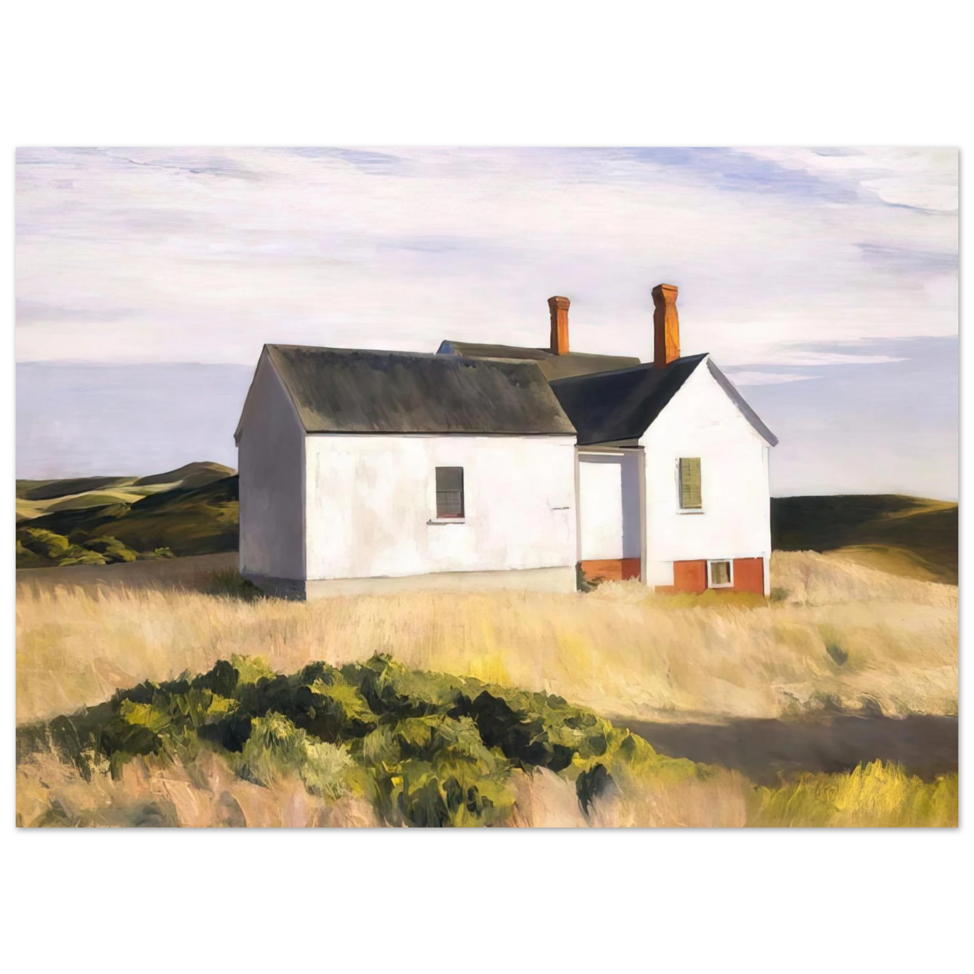 Edward Hopper - Ryders House Fine Art Poster - 75x100 cm / 30x40 inches