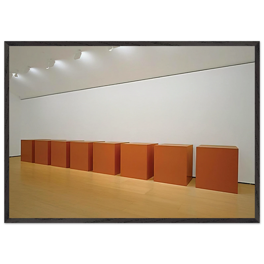 Untitled - 1971 N2 - Donald Judd 70x100 cm / 28x40 inches Framed Art Print – Black Wooden Frame