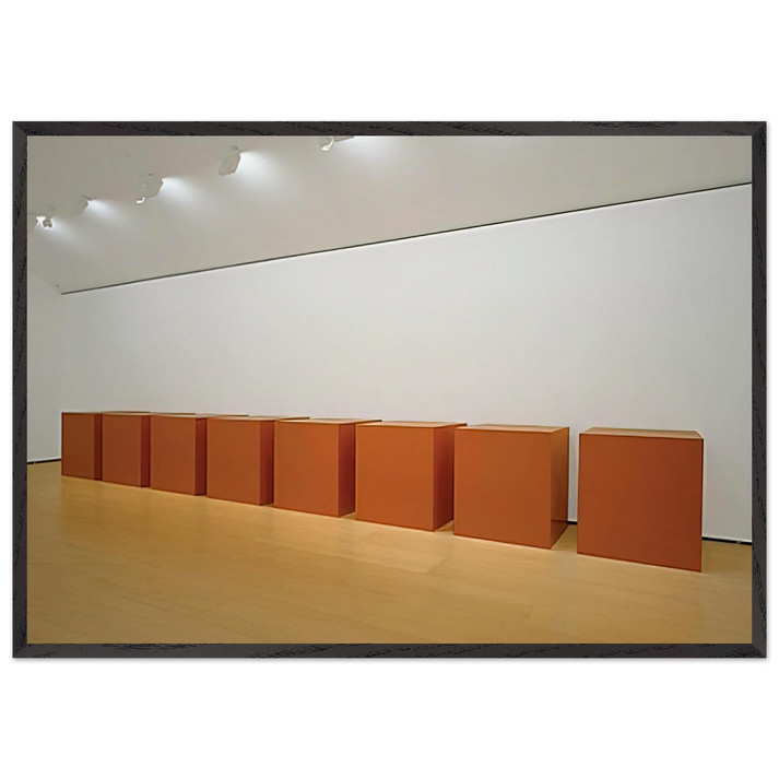 Untitled - 1971 N2 - Donald Judd 70x100 cm / 28x40 inches Framed Art Print – Black Wooden Frame