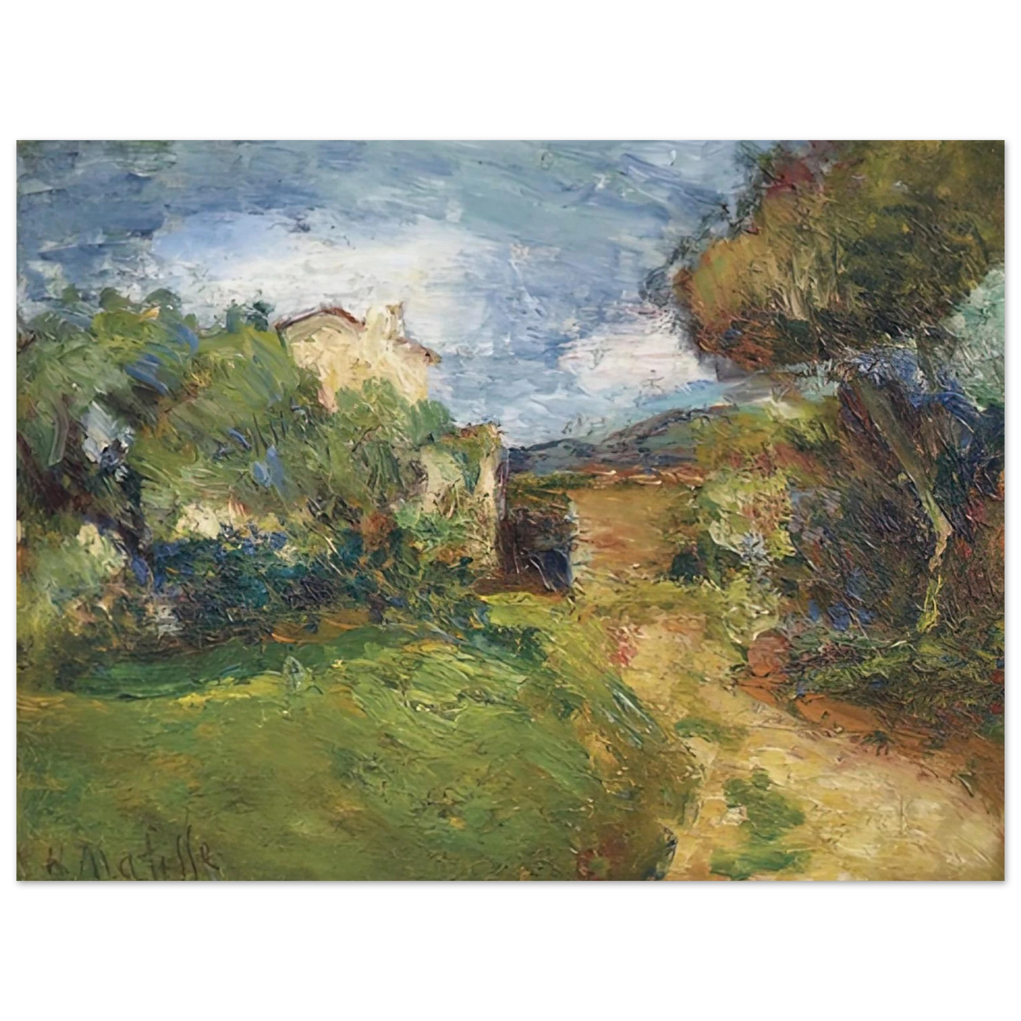 Henri Matisse - PETIT PAYSAGE CORSE 1898 Fine Art Poster - Default Title