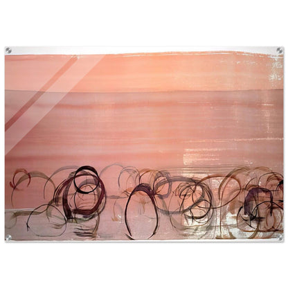 New River Watercolor, Series IV, #4 - 1988 - John Cage Acrylic Print - 70x100 cm / 28x40″ inches | John Cage Wall Art | John Cage Prints