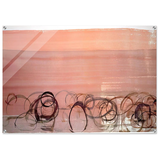 New River Watercolor, Series IV, #4 - 1988 - John Cage Acrylic Print - 70x100 cm / 28x40″ inches | John Cage Wall Art | John Cage Prints