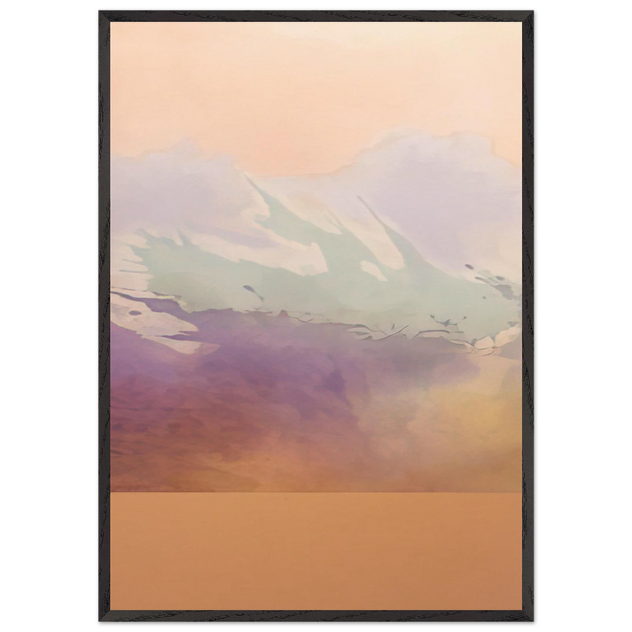 Atlantic - 1969 - Ronnie Landfield 70x100 cm / 28x40 inches Framed Art Print – Black Wooden Frame