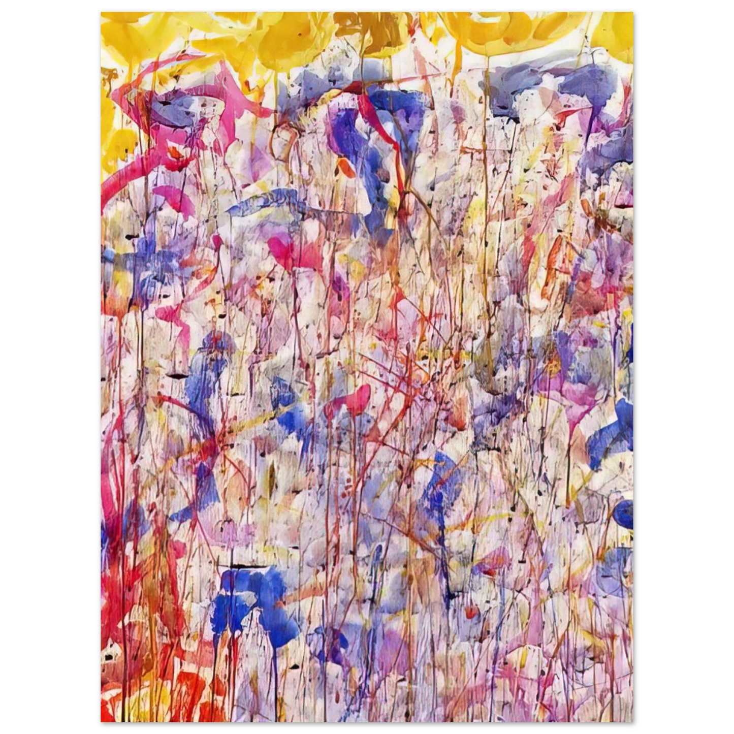 Sam Francis - Untitled  SF57-008  Fine Art Poster - Default Title