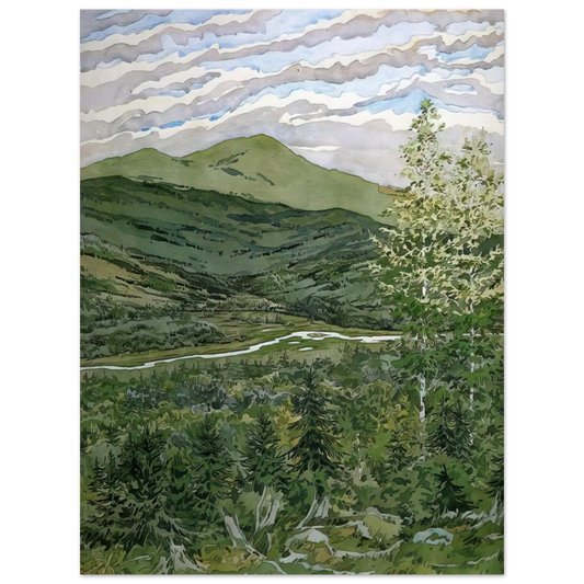 Neil Welliver - Briggs Meadow - 1977 Fine Art Poster - Default Title