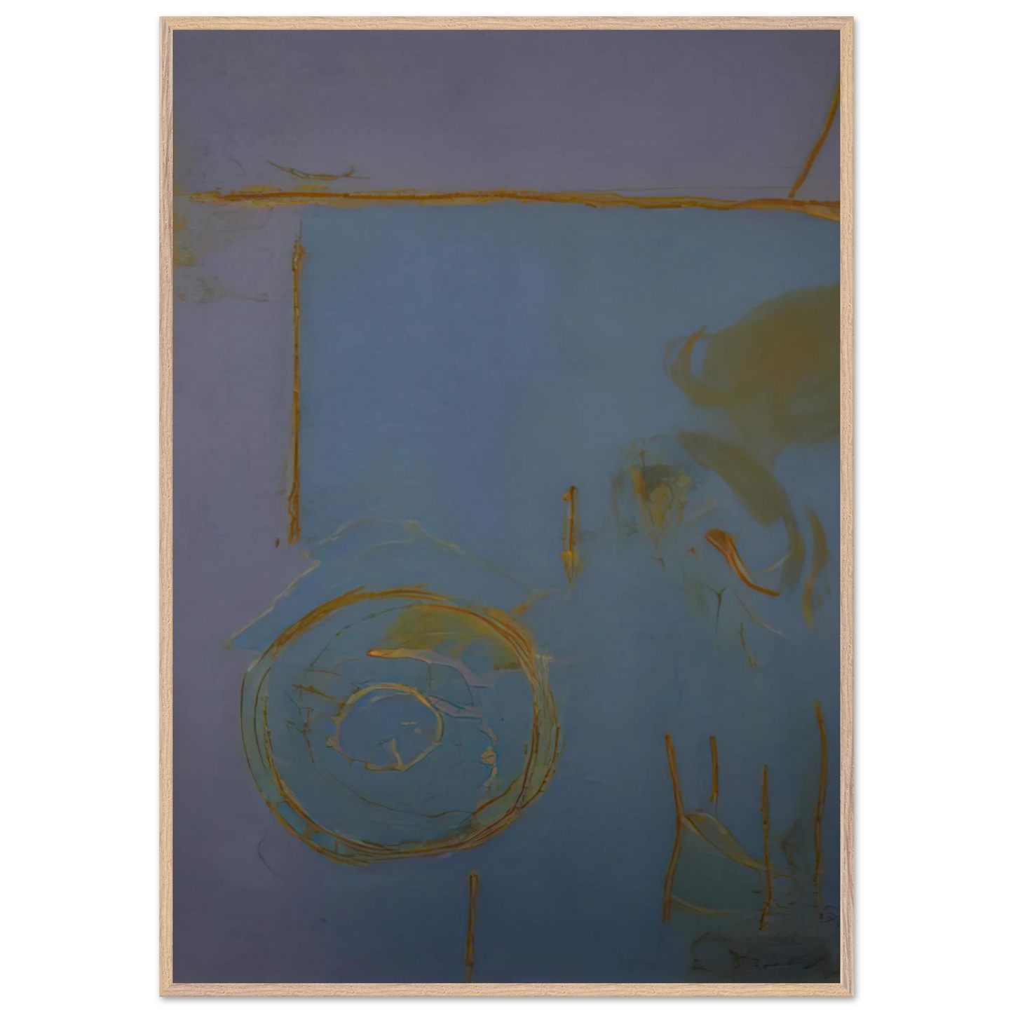 Helen Frankenthaler - Guadalupe - 1989 Wall art - 27x35 cm / 11x14 Inches - Premium Wooden Framed Poster With Fine Art Paper - White frame