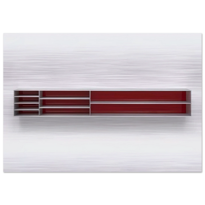 Untitled - 1984 - Donald Judd Brushed Aluminum Print - 70x100 cm / 28x40 inches | Donald Judd Aluminum Print | Donald Judd Prints