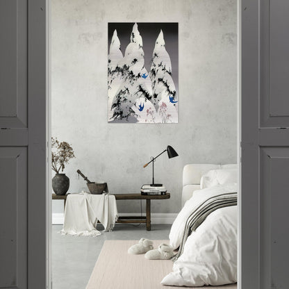 Winter Pine - Eyvind Earle Brushed Aluminum Print - 70x100 cm / 28x40 inches | Eyvind Earle Aluminum Print | Eyvind Earle Prints