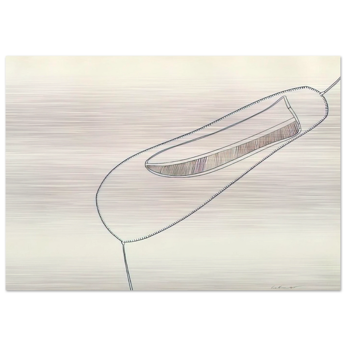 UNTITLED 1965 1 - Eva Hesse Brushed Aluminum Print - 70x100 cm / 28x40 inches | Eva Hesse Aluminum Print | Eva Hesse Prints