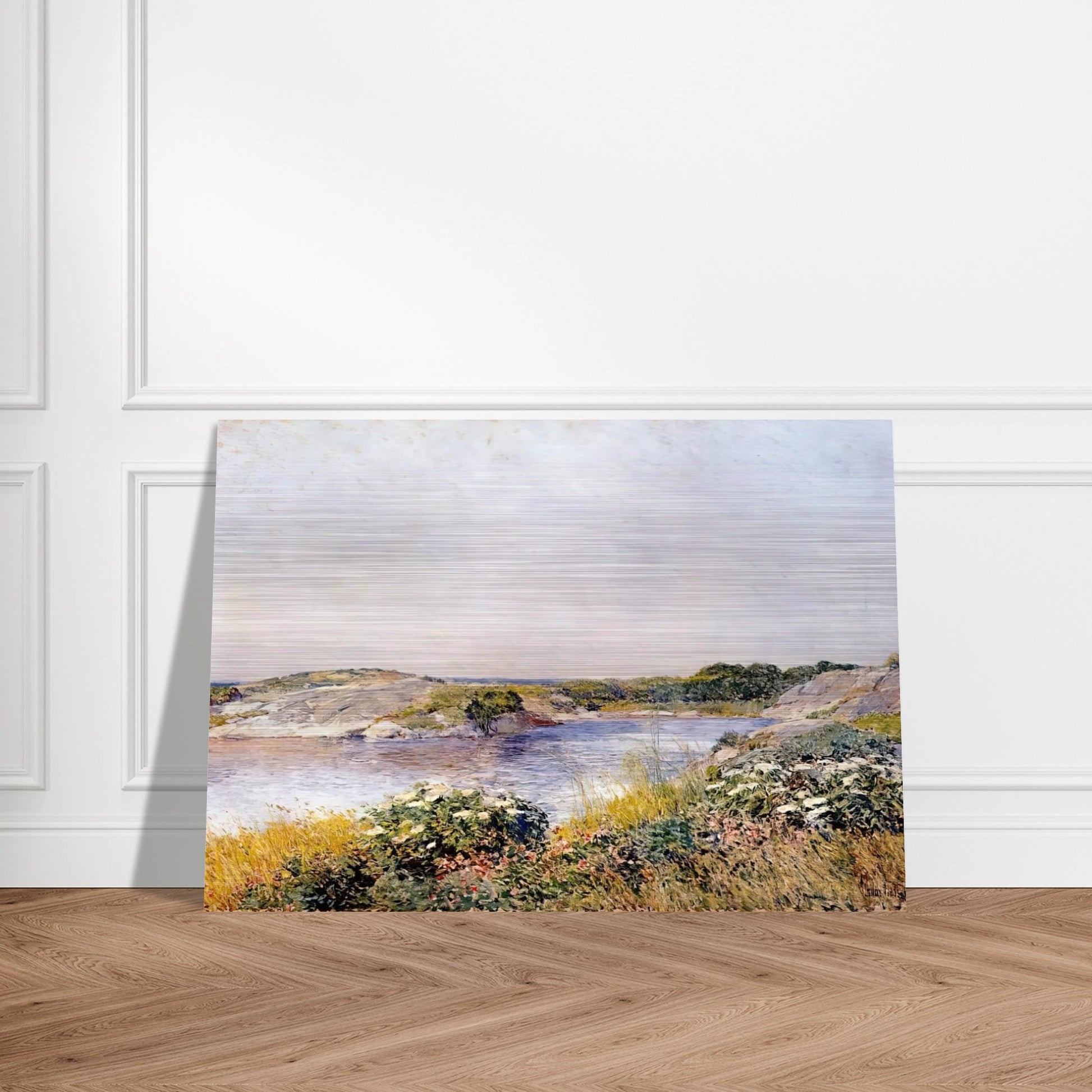 The Little Pond, Appledore - Childe Hassam Brushed Aluminum Print - 70x100 cm / 28x40 inches | Childe Hassam Aluminum Print | Childe Hassam Prints