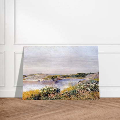 The Little Pond, Appledore - Childe Hassam Brushed Aluminum Print - 70x100 cm / 28x40 inches | Childe Hassam Aluminum Print | Childe Hassam Prints