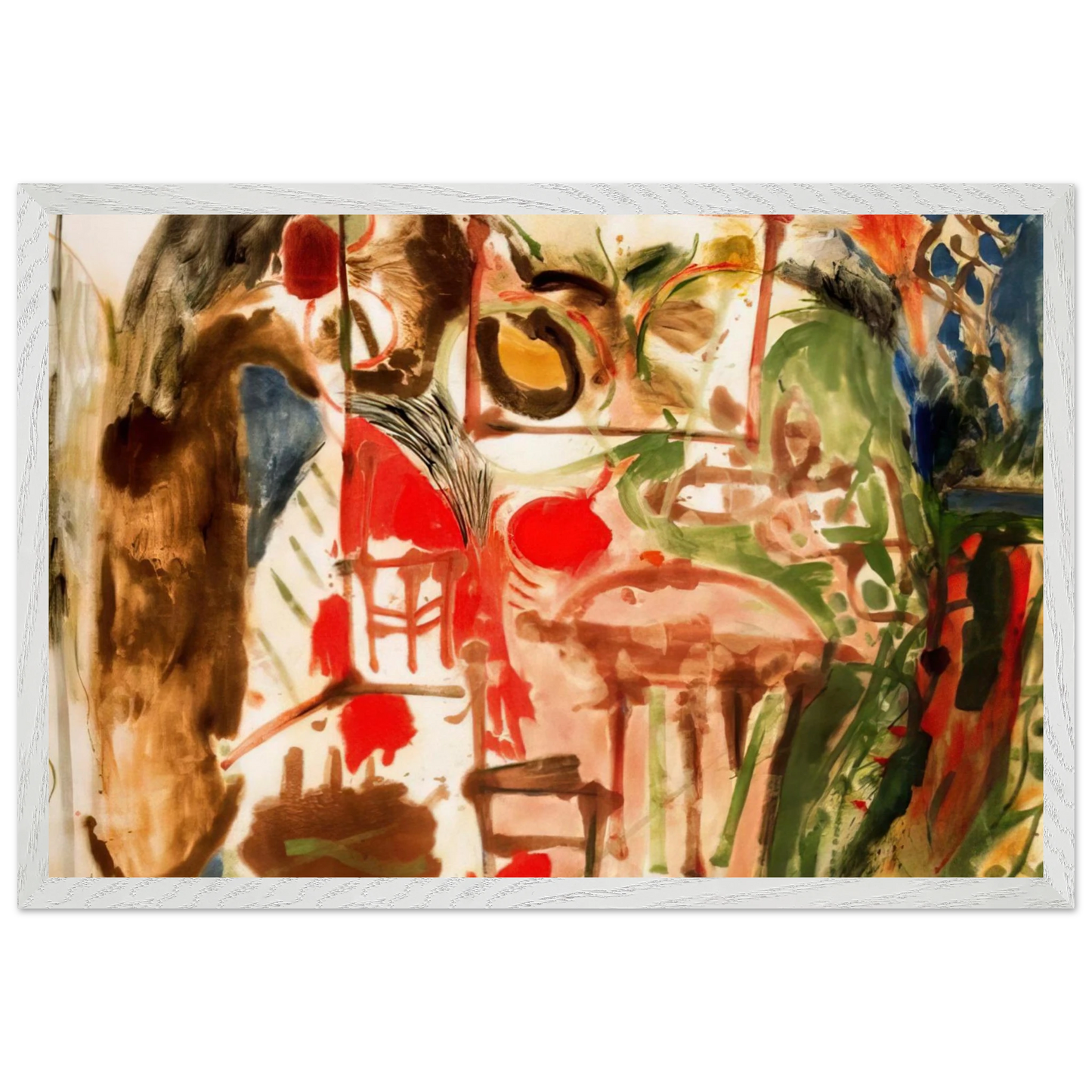 Helen Frankenthaler - Interior - 1957 Wall art - A2 (42 x 59.4  cm) - Fine Art Poster - -