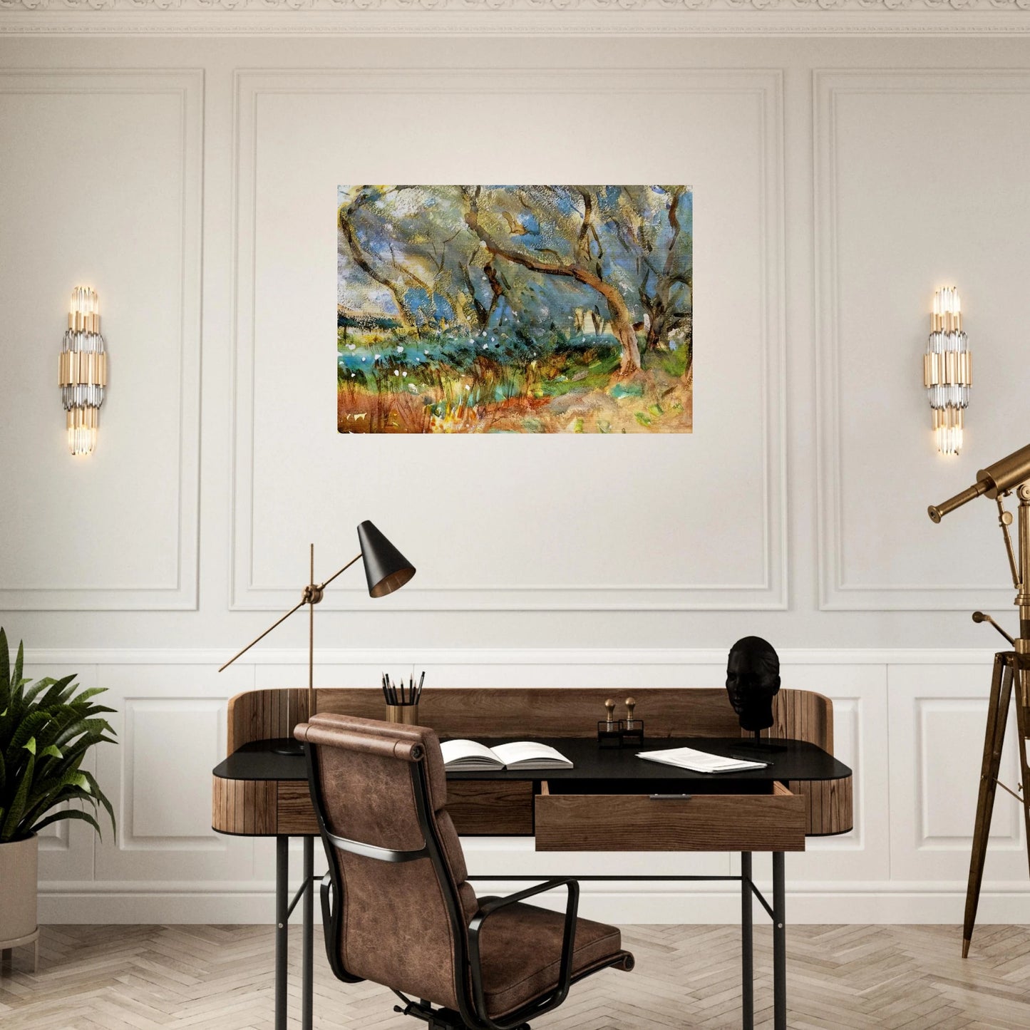 Landscape - John Singer Sargent Brushed Aluminum Print - 70x100 cm / 28x40 inches | John Singer Sargent Aluminum Print | John Singer Sargent Prints