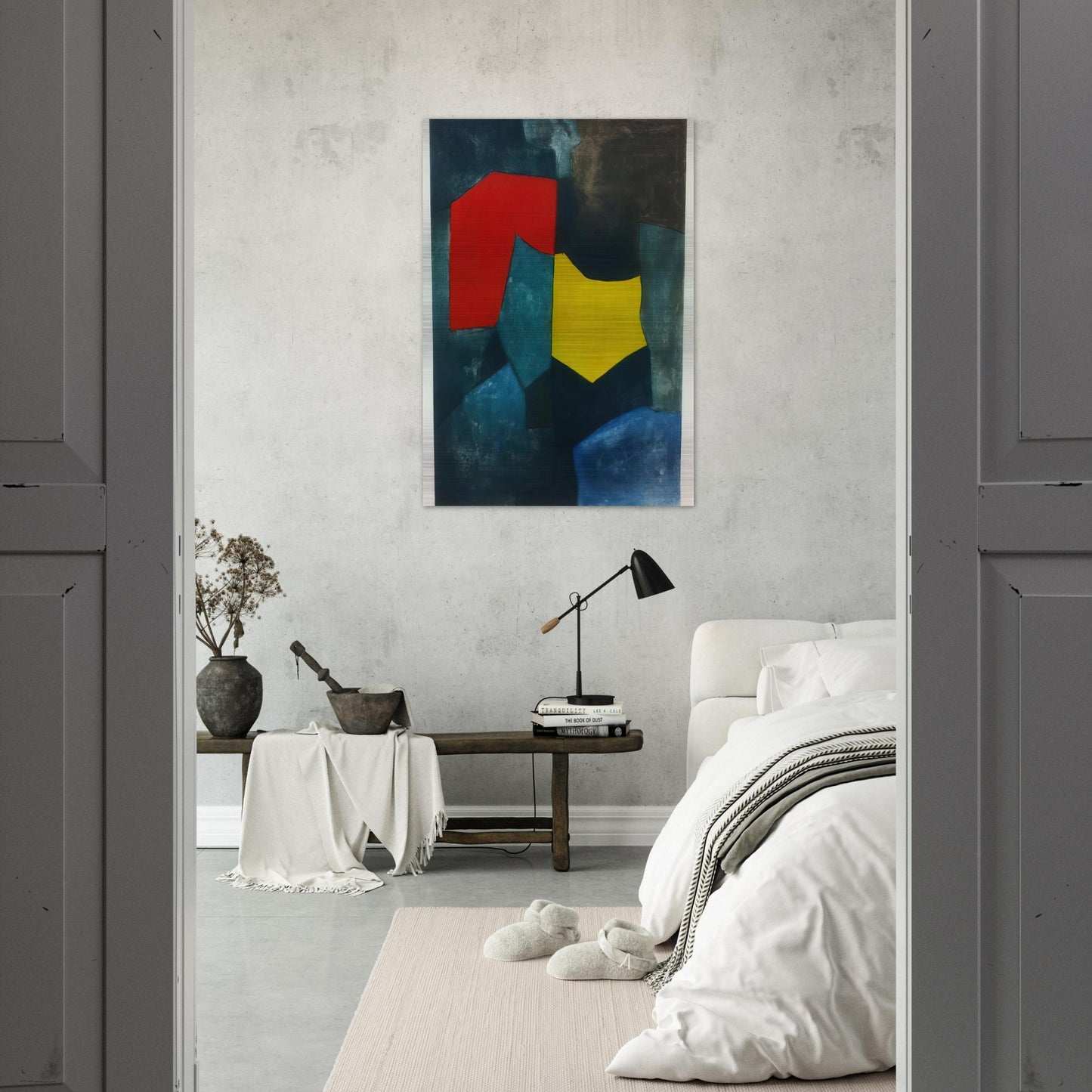 XVI - 1964 - Serge Poliakoff Brushed Aluminum Print - 70x100 cm / 28x40 inches | Serge Poliakoff Aluminum Print | Serge Poliakoff Prints