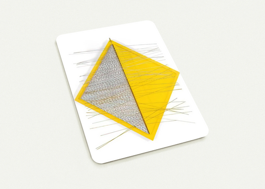 PETITE LOSANGE JAUNE By Jesus Rafael Soto Pack of 10 Post Cards | Jesus Rafael Soto Post Cards | A6 (10.5 x 14.8 cm) - 4.1 x 5.8 inches