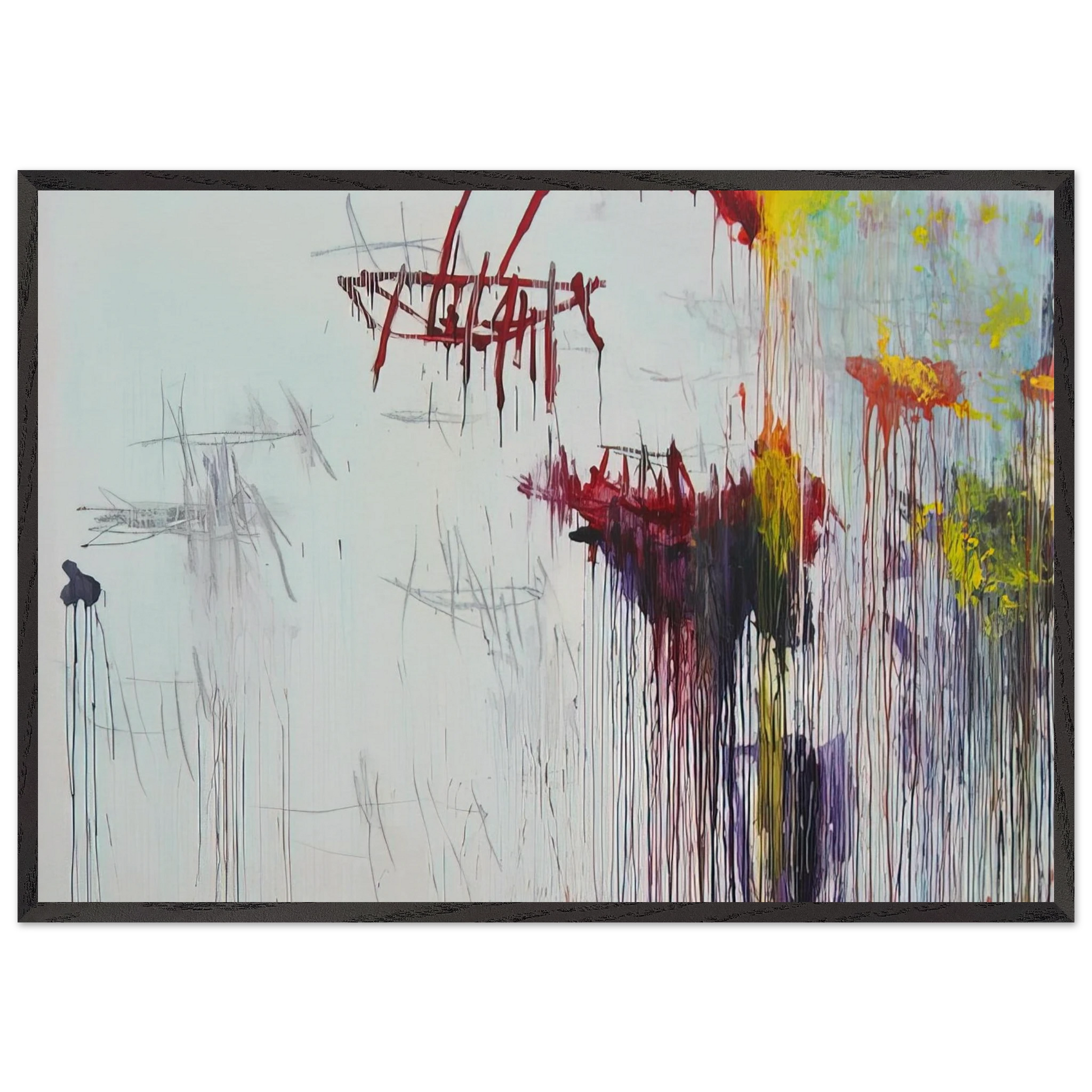 Lepanto Part VI - Cy Twombly Framed Art Print – Black Wooden Frame - Default Title - -Framed Art Print