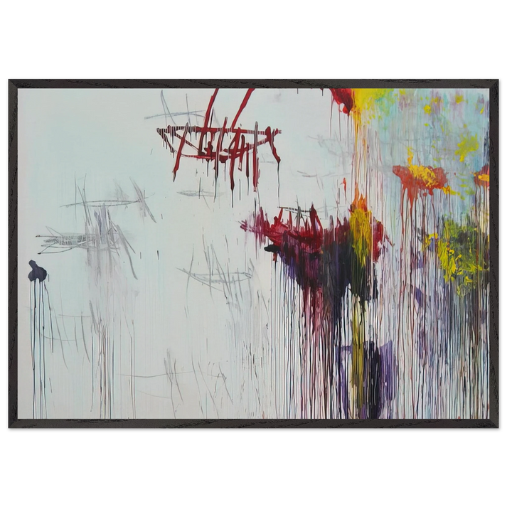 Lepanto Part VI - Cy Twombly 70x100 cm / 28x40 inches Framed Art Print – Black Wooden Frame