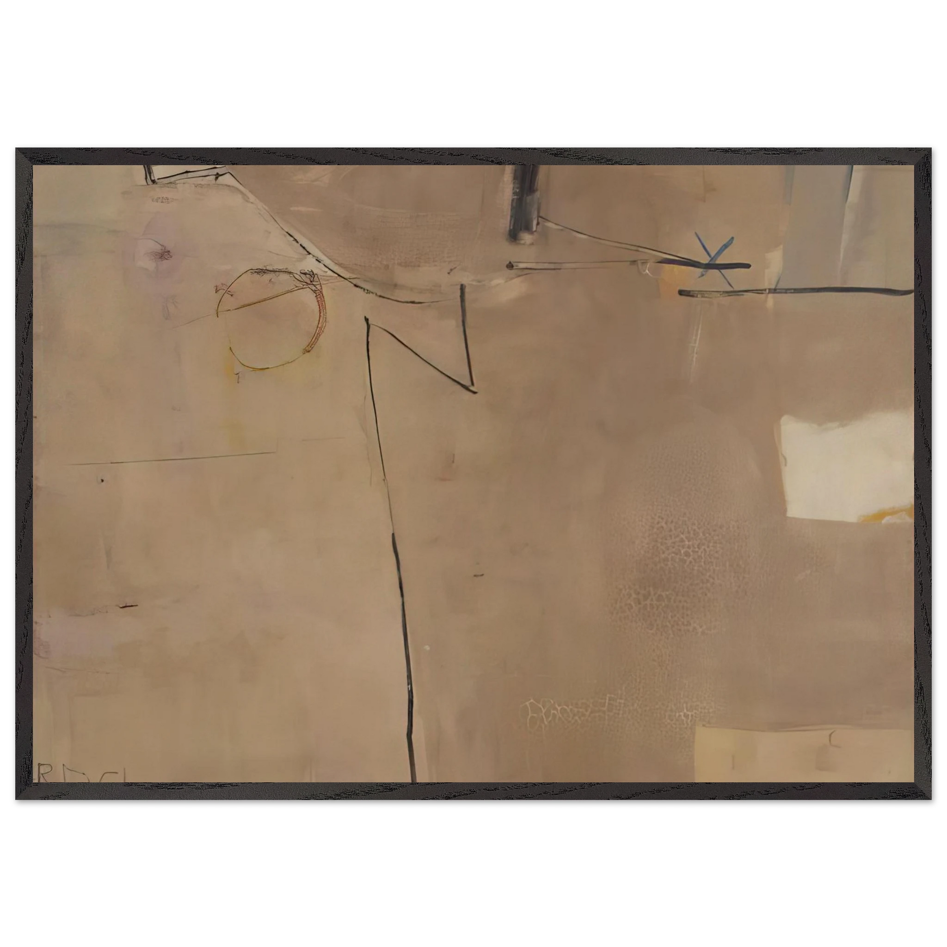 22 Albuquerque - Richard Diebenkorn Framed Art Print – Black Wooden Frame - Default Title - -Framed Art Print