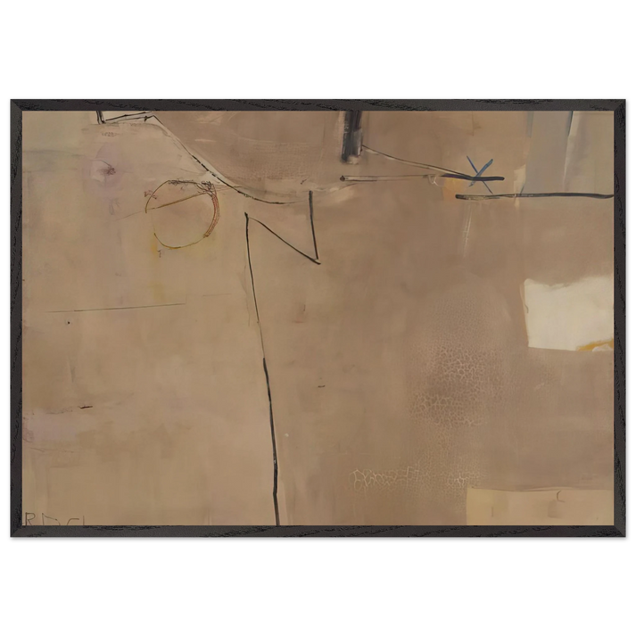 22 Albuquerque - Richard Diebenkorn 70x100 cm / 28x40 inches Framed Art Print – Black Wooden Frame