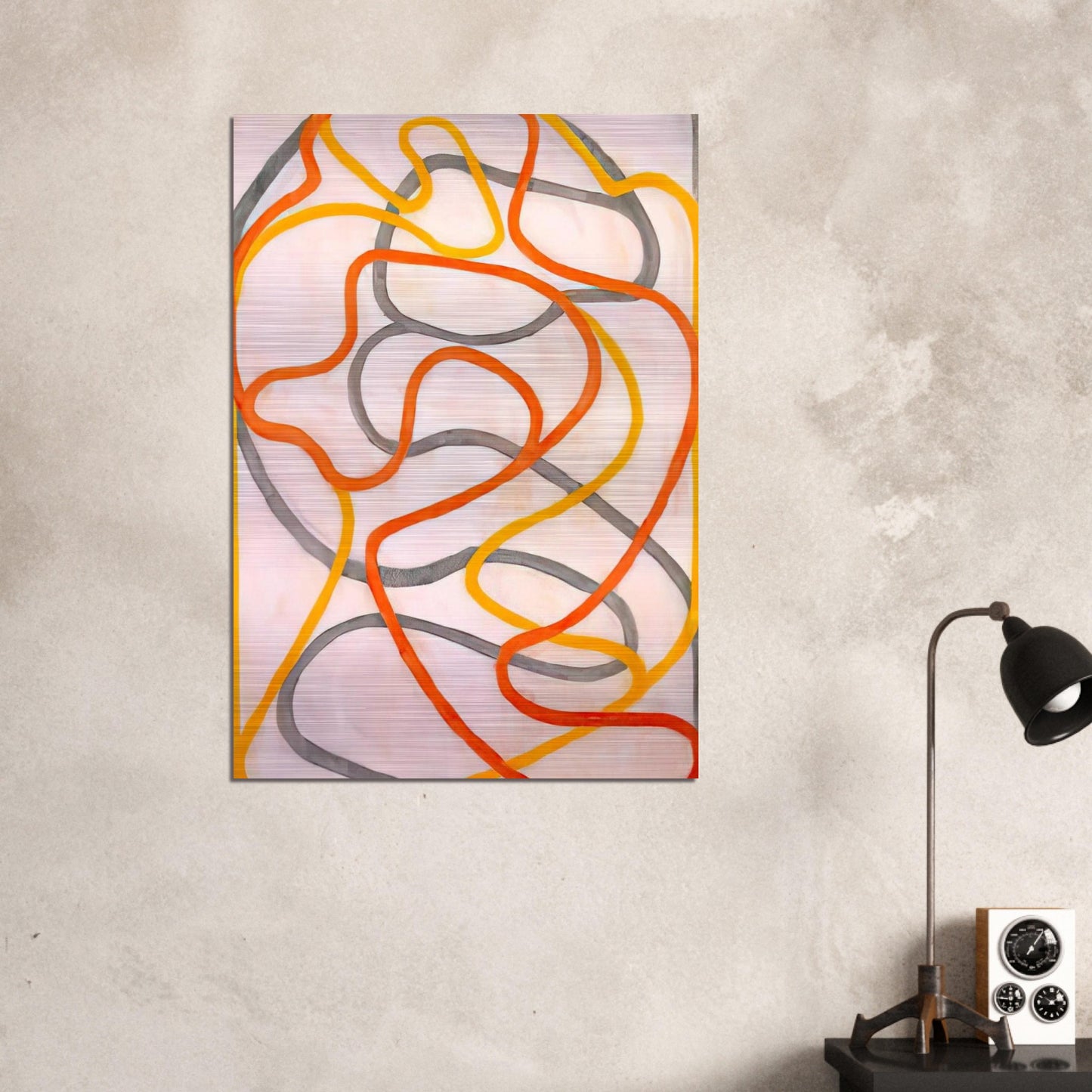 Attendant 5 - 1999 - Brice Marden Brushed Aluminum Print - 70x100 cm / 28x40 inches | Brice Marden Aluminum Print | Brice Marden Prints