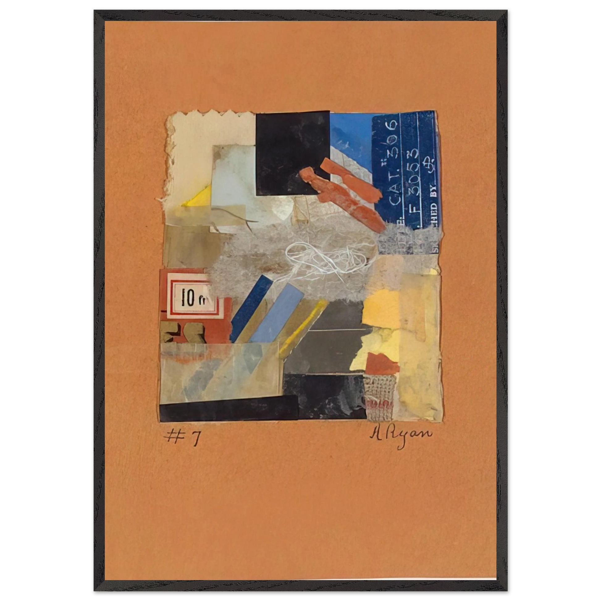 Number 7 - 1948 - Anne Ryan Framed Art Print – Black Wooden Frame - Default Title - -Framed Art Print