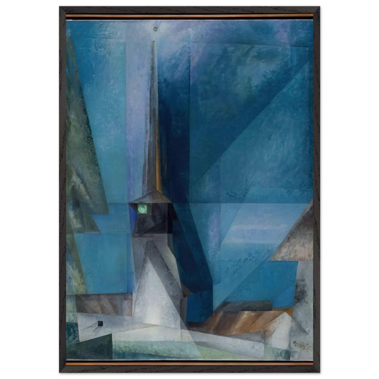 GELMERODA 1936 - Lyonel Feininger Framed Art Print – Black Wooden Frame - Default Title - -Framed Art Print