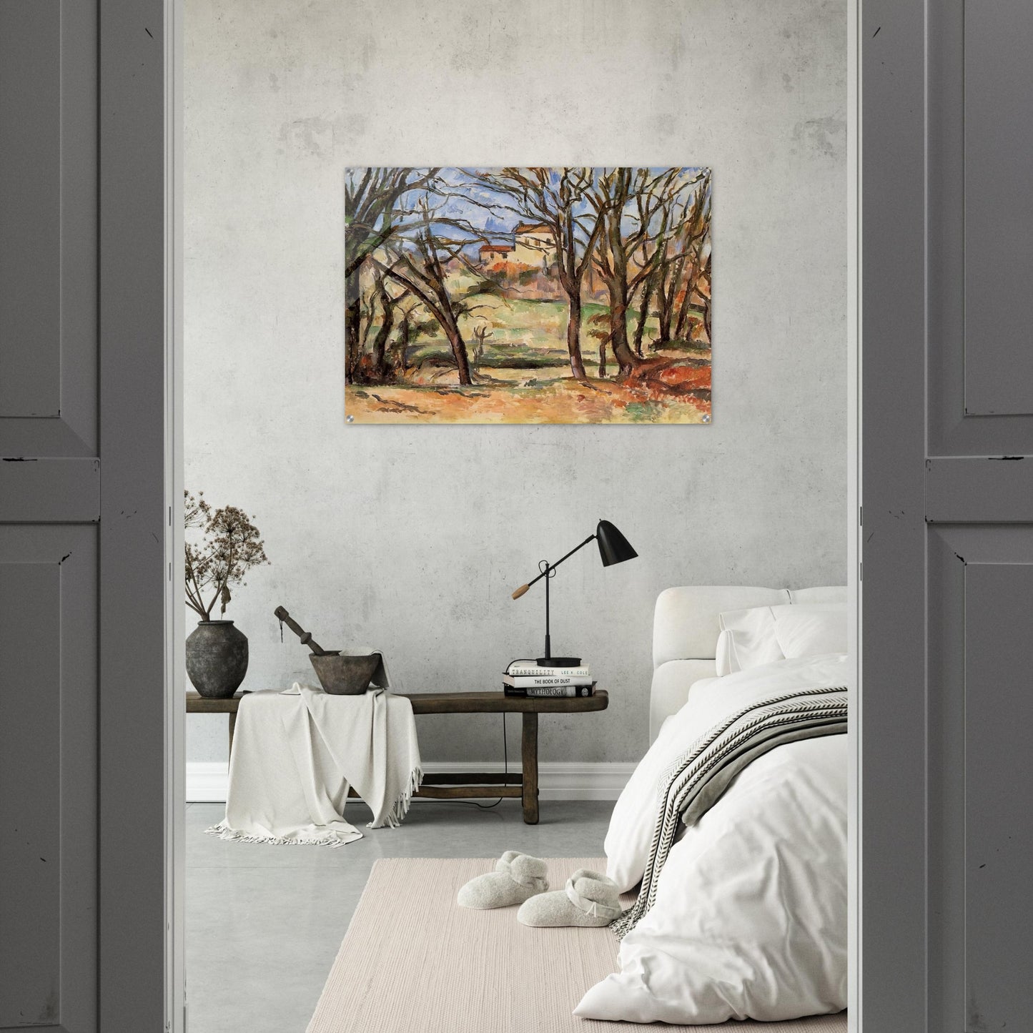 House behind Trees on the Road to Tholonet - Paul Cézanne Acrylic Print - 70x100 cm / 28x40″ inches