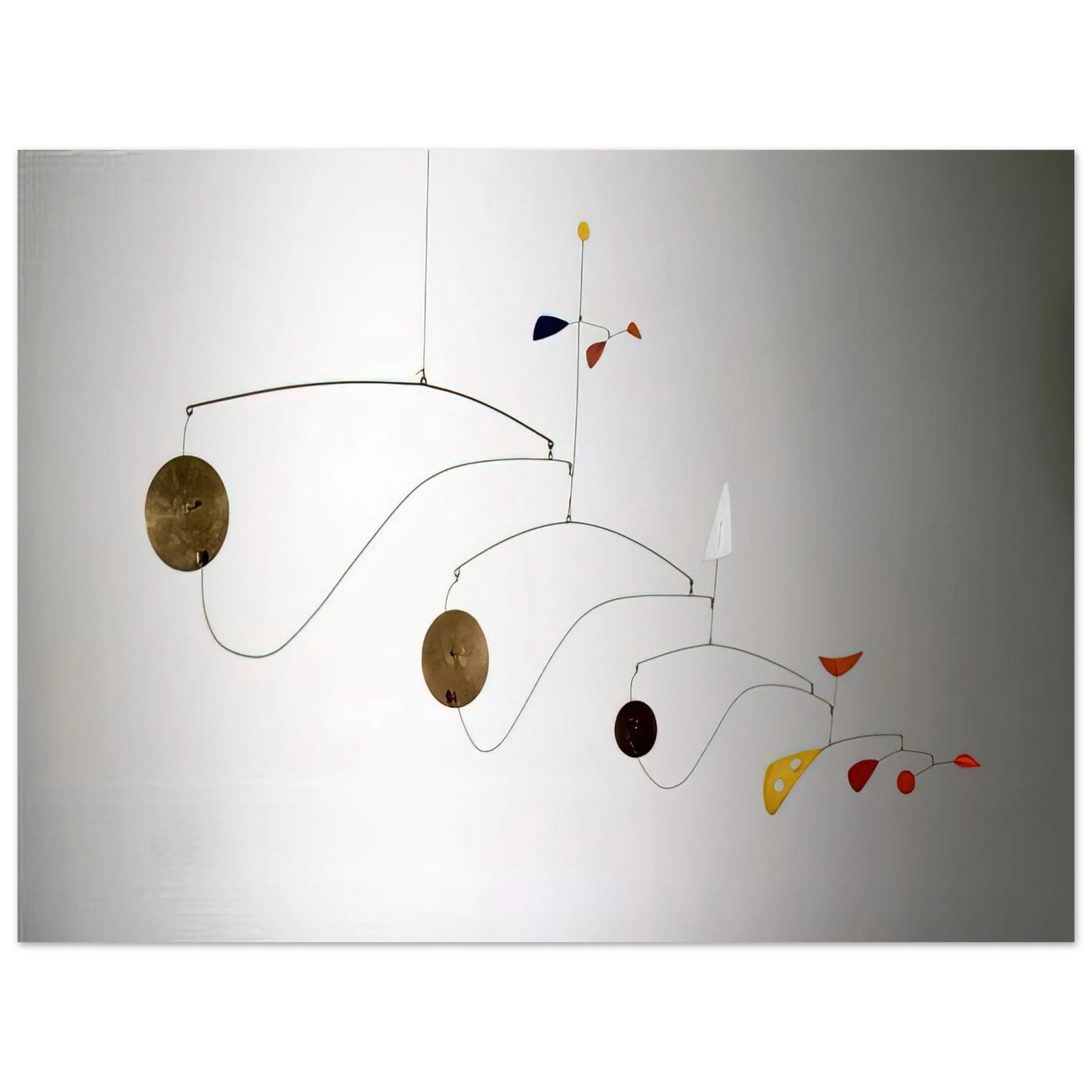 Alexander Calder - TRIPLE GONG 1948 Fine Art Poster - 13x18 cm / 5x7 inches