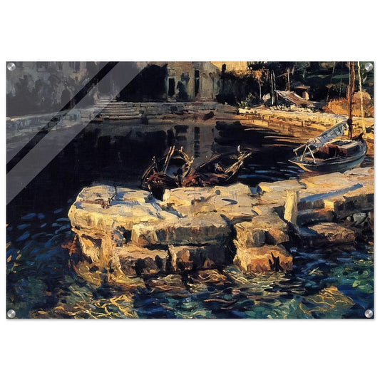 San Vigilio, Lake Garda - John Singer Sargent Acrylic Print - 70x100 cm / 28x40″ inches | John Singer Sargent Wall Art | John Singer Sargent Prints