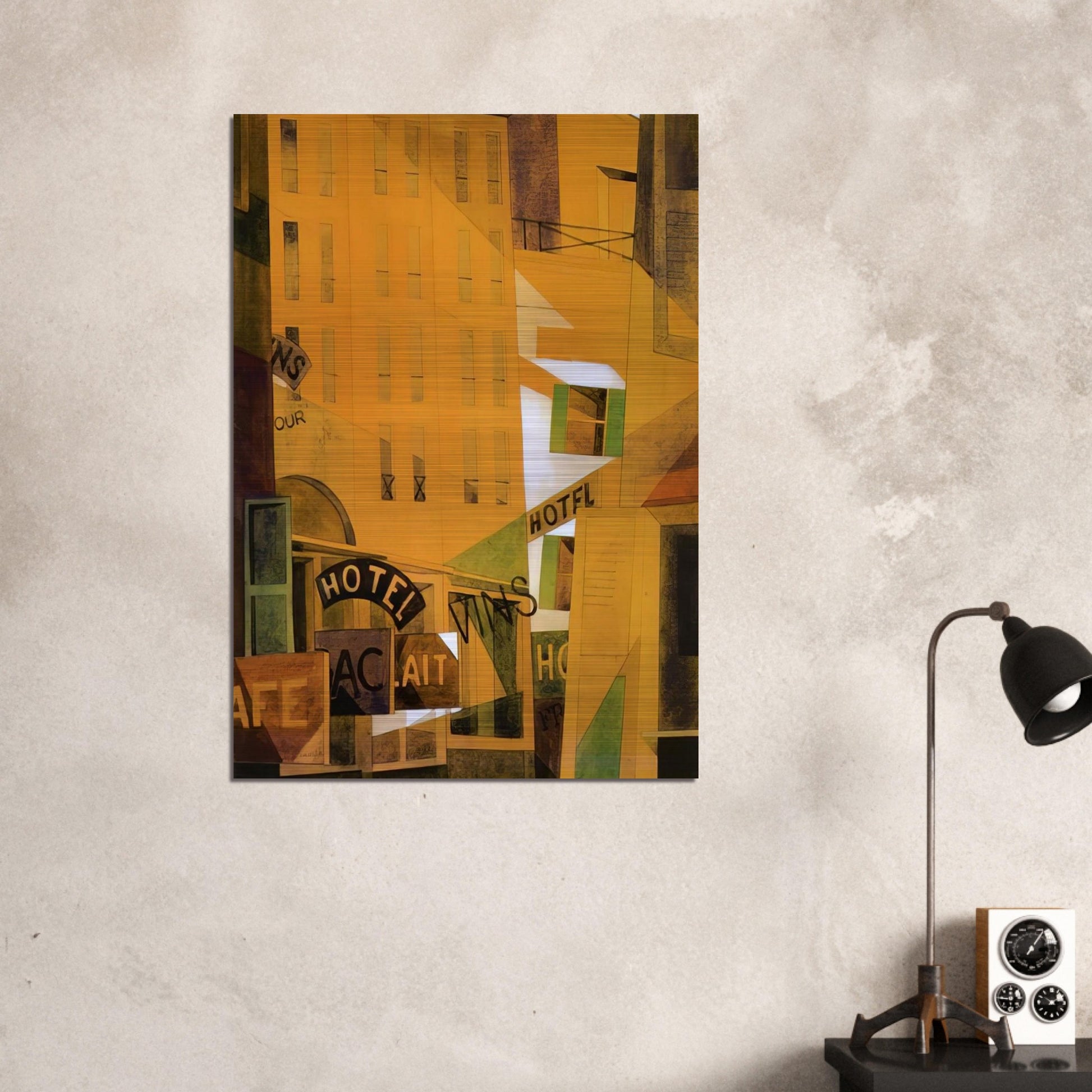 Hotel - 1921 - Charles Demuth Brushed Aluminum Print - 70x100 cm / 28x40 inches | Charles Demuth Aluminum Print | Charles Demuth Prints