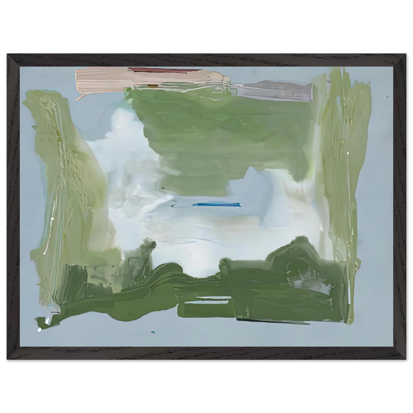 Helen Frankenthaler - Lush Spring, 1975- Wall Art - 30x40 cm / 12x16 inches - Premium Wooden Framed Poster With Fine Art Paper - Wood frame