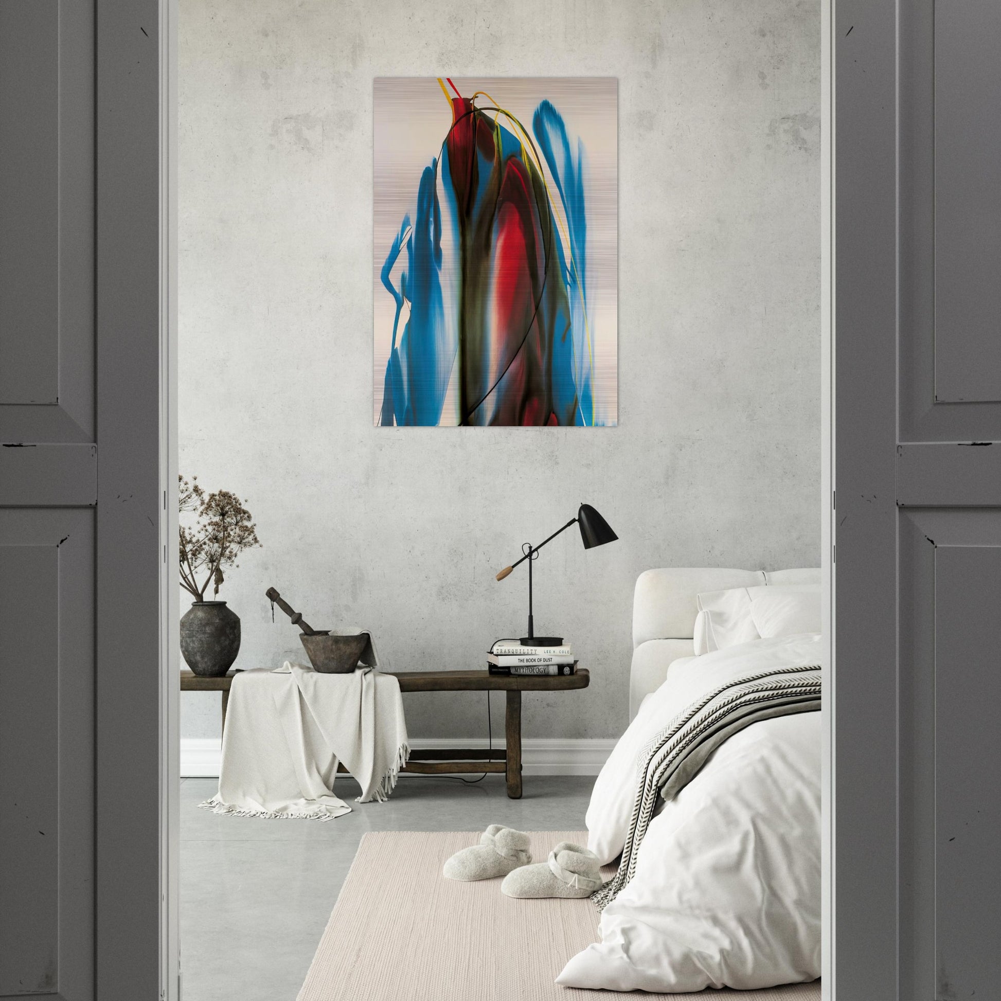 Phenomena Waiting Gables - 1965 - Paul Jenkins Brushed Aluminum Print - 70x100 cm / 28x40 inches | Paul Jenkins Aluminum Print | Paul Jenkins Prints