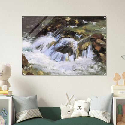 A Mountain Stream, Tyrol - John Singer Sargent Acrylic Print - 70x100 cm / 28x40″ inches