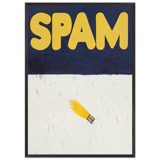 ACTUAL SIZE 1962 - Edward Ruscha Framed Art Print – Black Wooden Frame - Default Title - -Framed Art Print