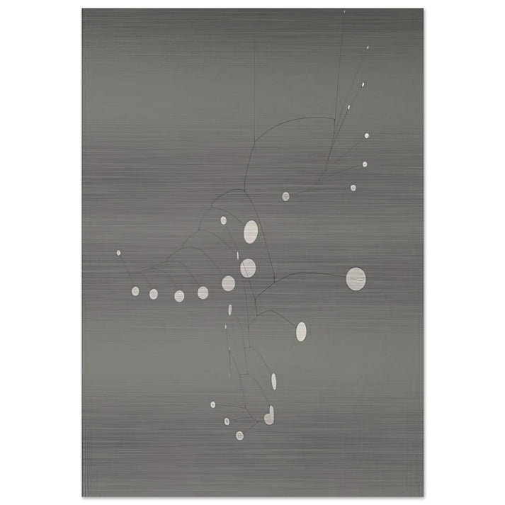 SNOW FLURRY 1948 - Alexander Calder Brushed Aluminum Print - 70x100 cm / 28x40 inches | Alexander Calder Aluminum Print | Alexander Calder Prints