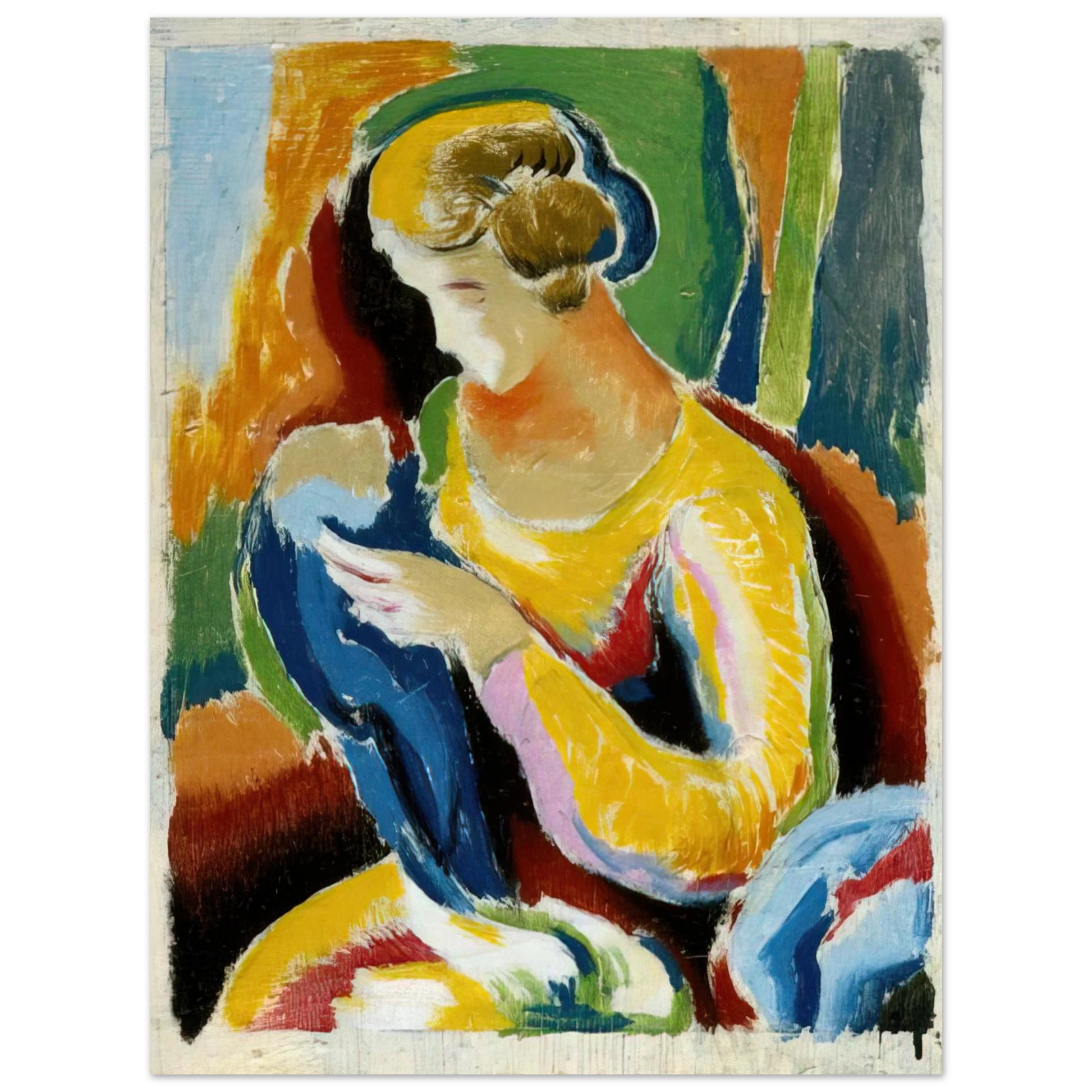 Thomas Hart Benton - WOMAN 1920 Fine Art Poster - Default Title