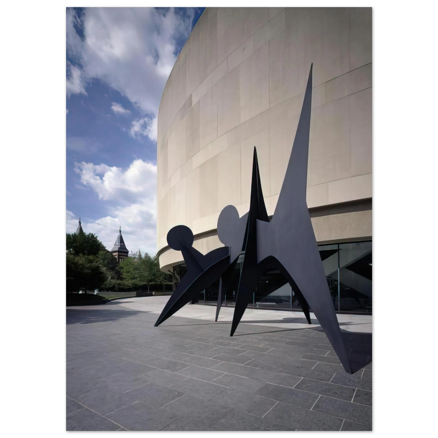 Alexander Calder - TWO DISCS 1965 Fine Art Poster - 75x100 cm / 30x40 inches