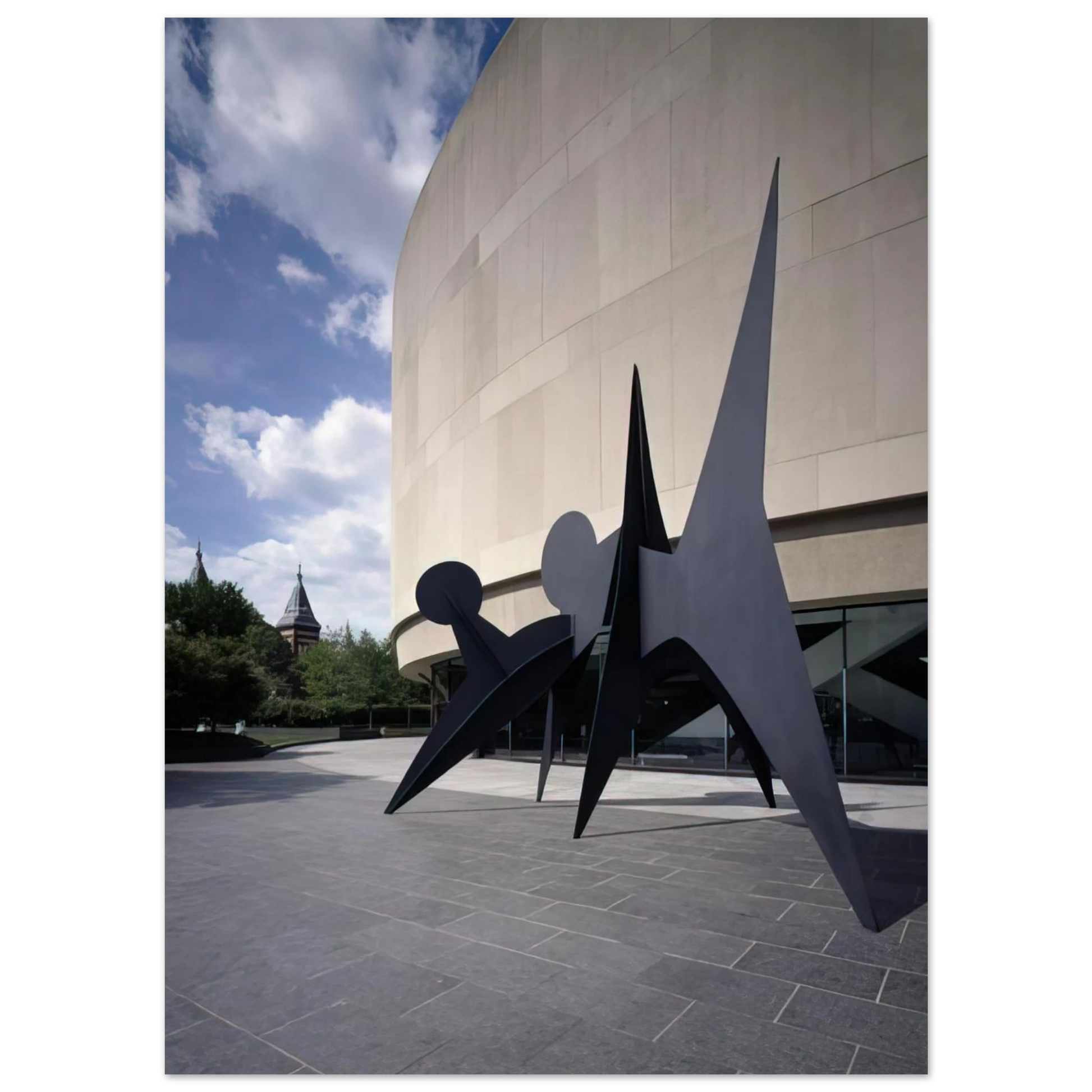 Alexander Calder - TWO DISCS 1965 Fine Art Poster - 75x100 cm / 30x40 inches