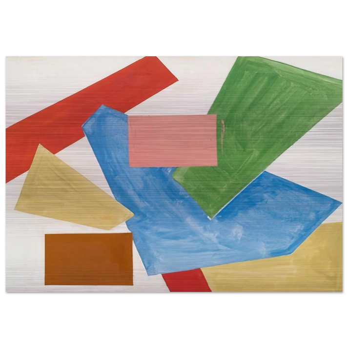 Abstraction in White - Hans Hofmann Brushed Aluminum Print - 70x100 cm / 28x40 inches | Hans Hofmann Aluminum Print | Hans Hofmann Prints