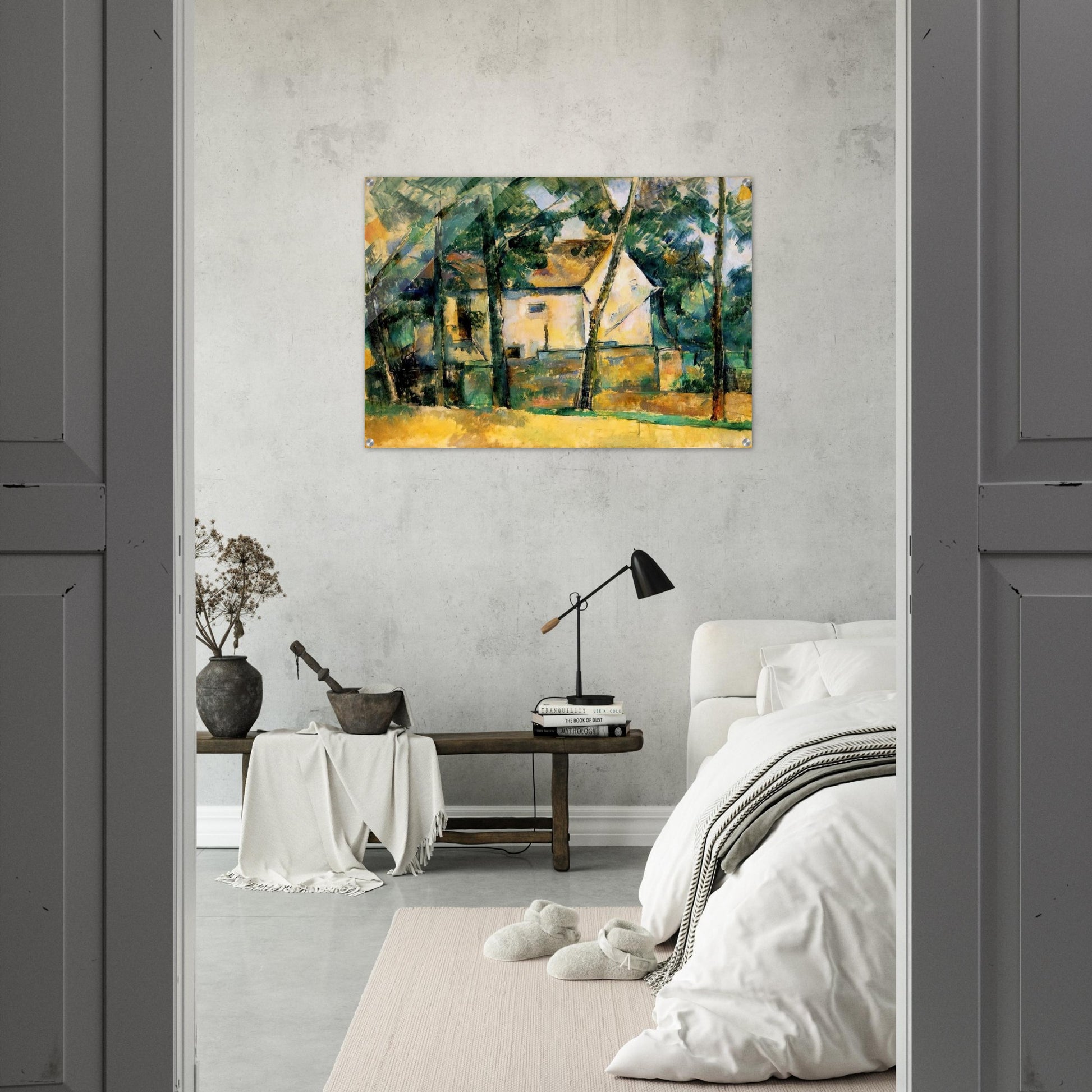 House and Trees - Paul Cézanne Acrylic Print - 70x100 cm / 28x40″ inches