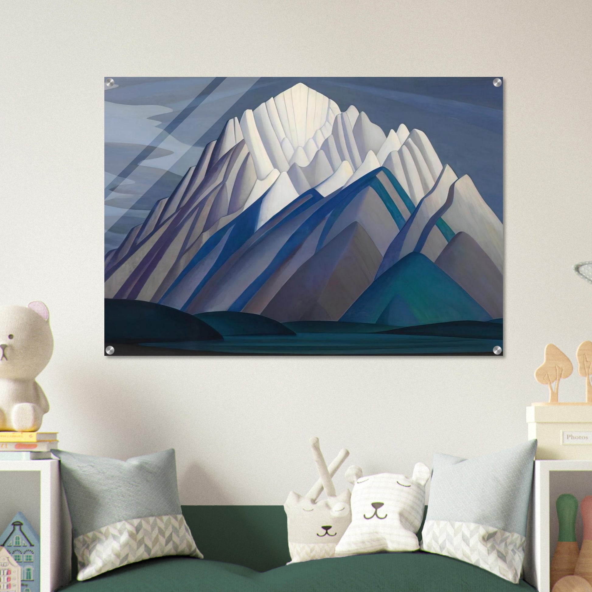 Mountain Forms - 1926 - Lawren Harris Acrylic Print - 70x100 cm / 28x40″ inches | Lawren Harris Wall Art | Lawren Harris Prints