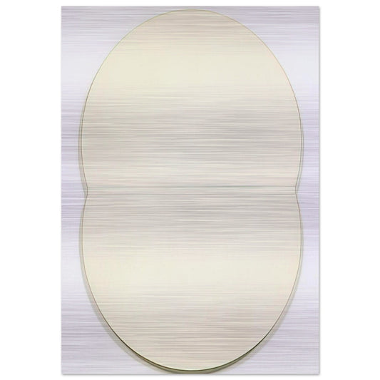 White Plaque. Bridge Arch and Reflection - Ellsworth Kelly Brushed Aluminum Print - 70x100 cm / 28x40 inches | Ellsworth Kelly Aluminum Print | Ellsworth Kelly Prints