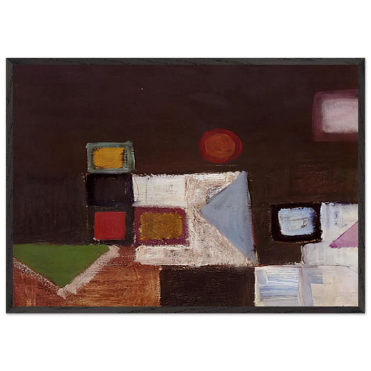 Untitled - 1948 N4 - Victor Pasmore Framed Art Print – Black Wooden Frame - Default Title - -Framed Art Print