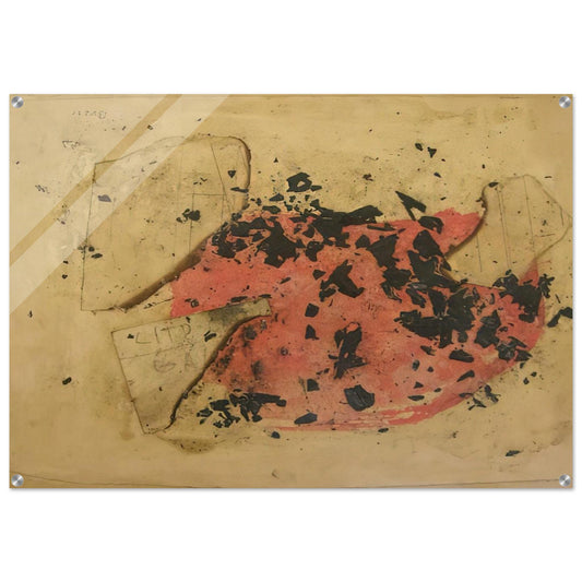 Combustione - 1957 - Alberto Burri Acrylic Print - 70x100 cm / 28x40″ inches | Alberto Burri Wall Art | Alberto Burri Prints