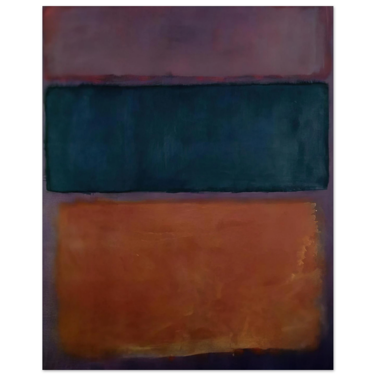 Helen Frankenthaler - Untitled - 1963 Wall art - 21x29.7 cm / 8x12" - Premium Wooden Framed Poster With Fine Art Paper - White frame