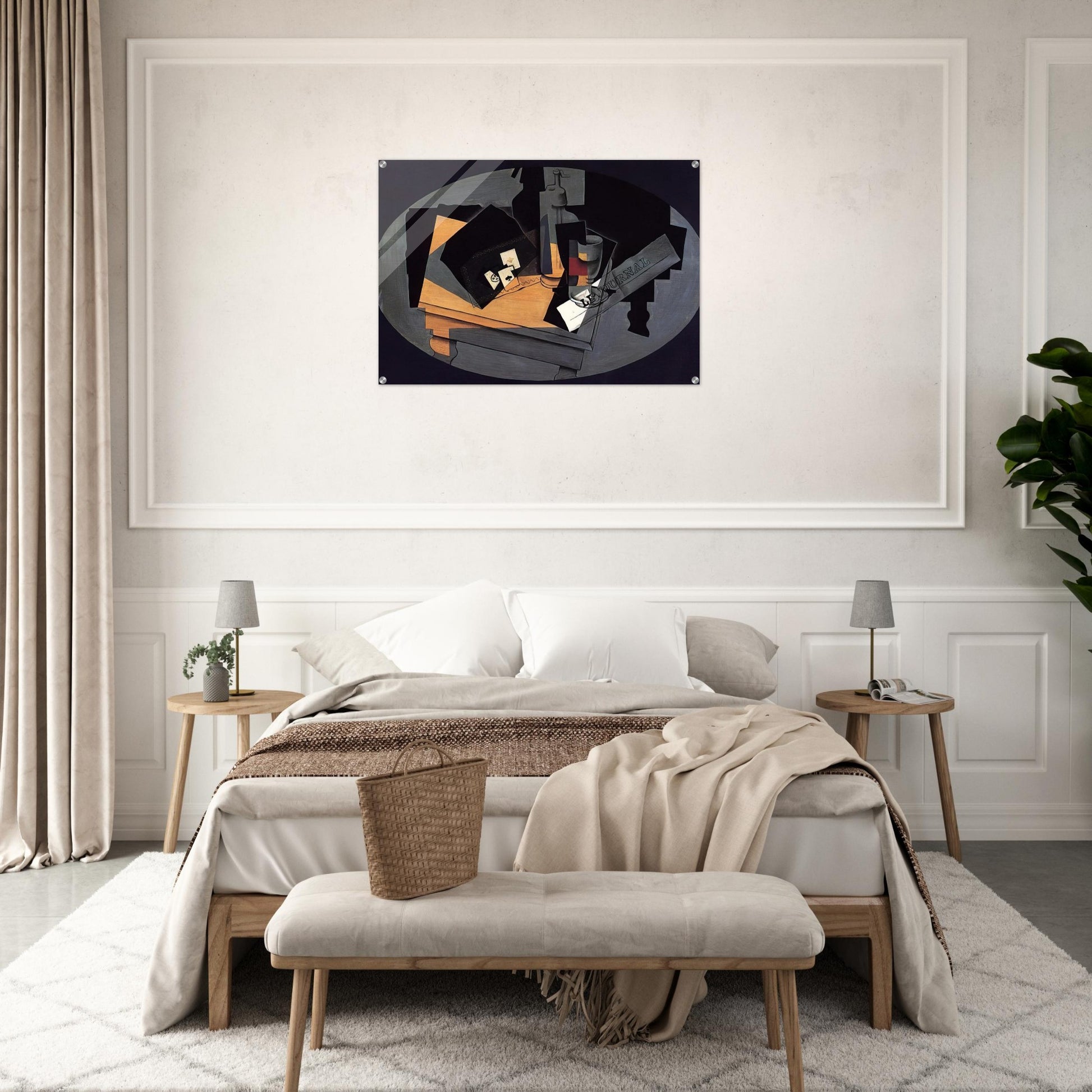 PLAYING CARDS AND SIPHON 1916 - Juan Gris Acrylic Print - 70x100 cm / 28x40″ inches | Juan Gris Wall Art | Juan Gris Prints