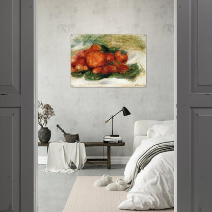 Still Life with Strawberries - Pierre-Auguste Renoir Acrylic Print - 70x100 cm / 28x40″ inches