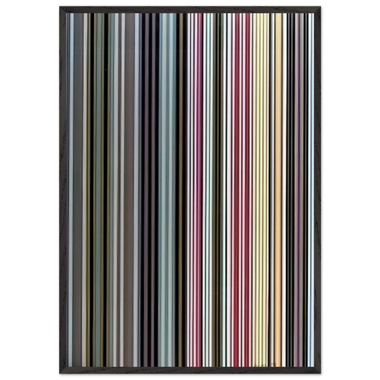 Black Dahlia - 1971 - Gene Davis Framed Art Print – Black Wooden Frame - Default Title - -Framed Art Print