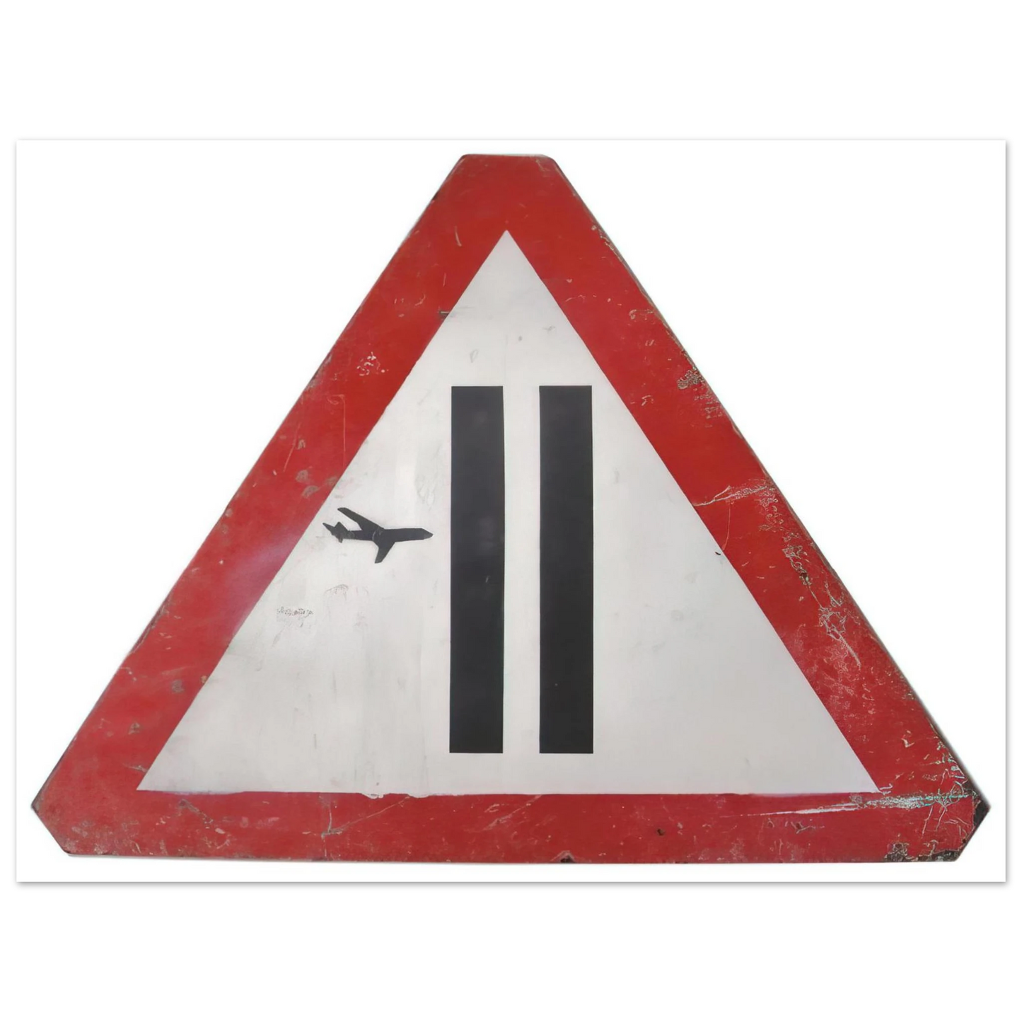 Banksy - WARNING SIGN 2006 Fine Art Poster - 13x18 cm / 5x7 inches